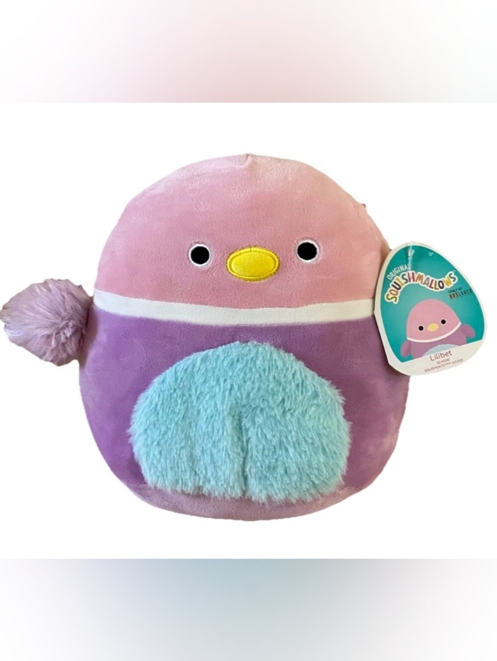 Lilibet the pastel 8 in duck Squishmallow NWT